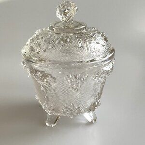 VINTAGE JEANNETTE GLASS CANDY DISH